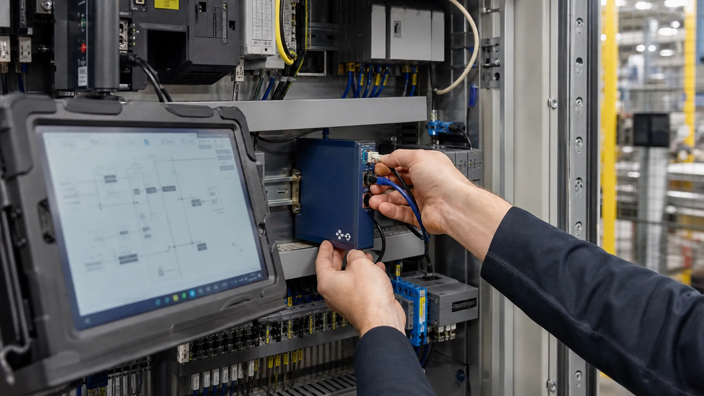 Integração de um módulo Regalia no painel elétrico da planta